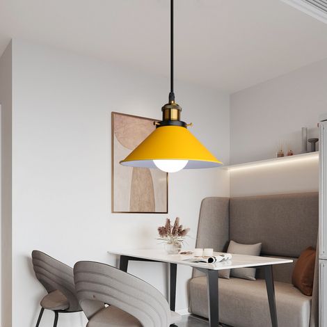 Suspension Luminaire Industrielle Rétro Plafonnier Lustre Suspension pour Couloir Salon Restaurant E27
