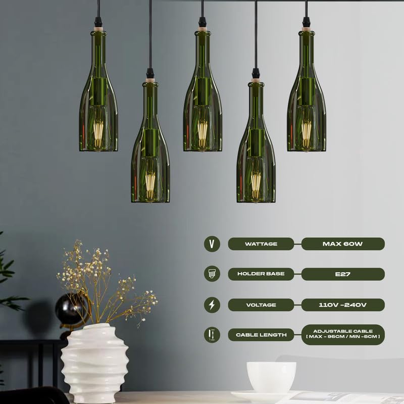 led pendant bottle-shaped