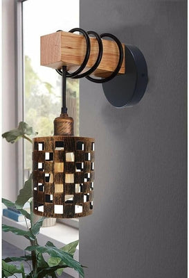 LEDSone Abat-Jour Cage Métal Style Loft Rustique pour Suspension E27 ~1821
