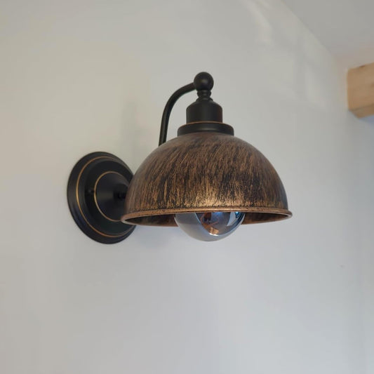 Applique murale industrielle vintage LEDsone - Plafonnier rétro, douille Métal E27 Intérieur ~1508