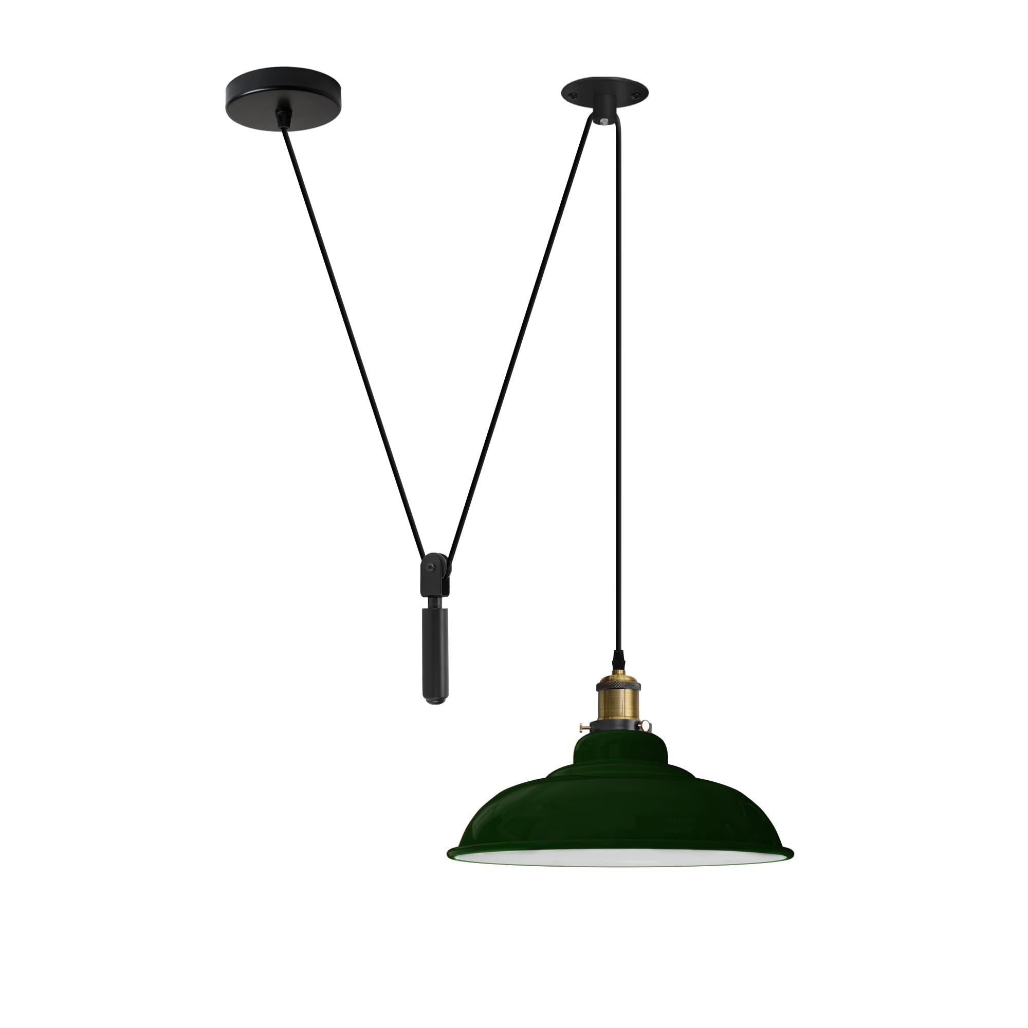 LEDSone Suspension Industrielle Rétro Orange – Lustre Vintage Métal, Plafonnier Style Loft Pour Cuisine, Bar, Salon