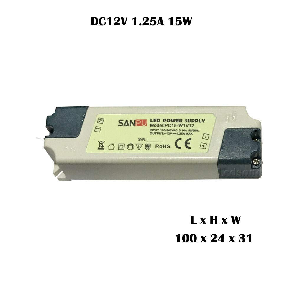 led 230v 12v converter strips