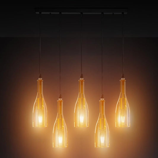suspension bouteille verre