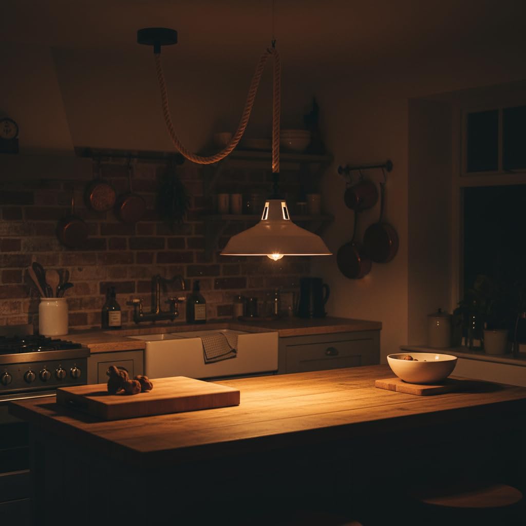 lustre chanvre pour restaurant vintage