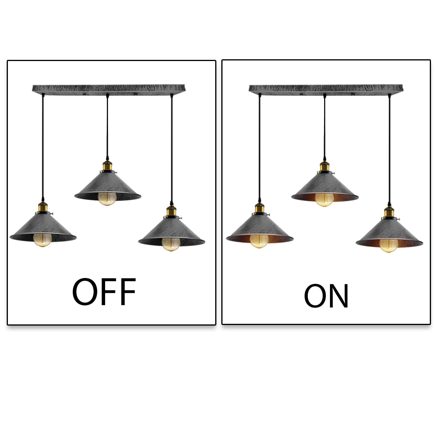 vintage suspension light led
