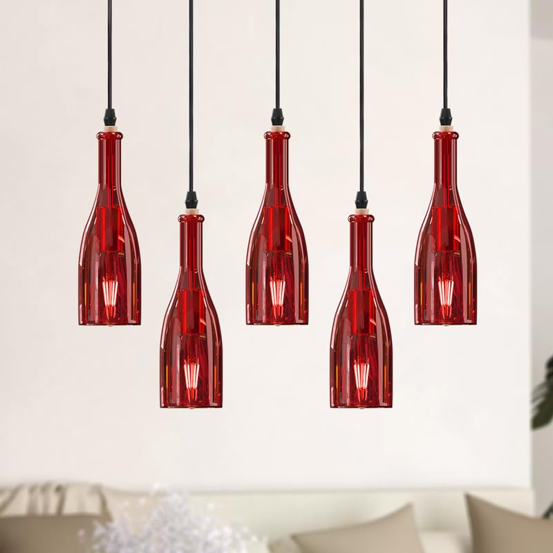 light bottle-shaped pendant