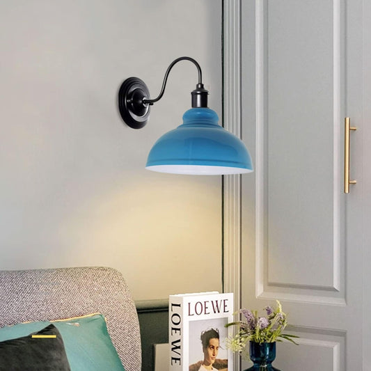 LEDSone applique murale bleue vintage rétro en métal ~1988