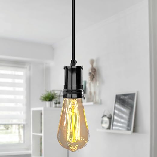 Support de lampe en aluminium vintage douille industrielle E27 pour montage lumineux ~2345