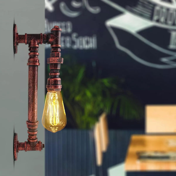 LEDSone Applique Murale Steampunk Tuyaux - Éclairage Industriel Intérieur