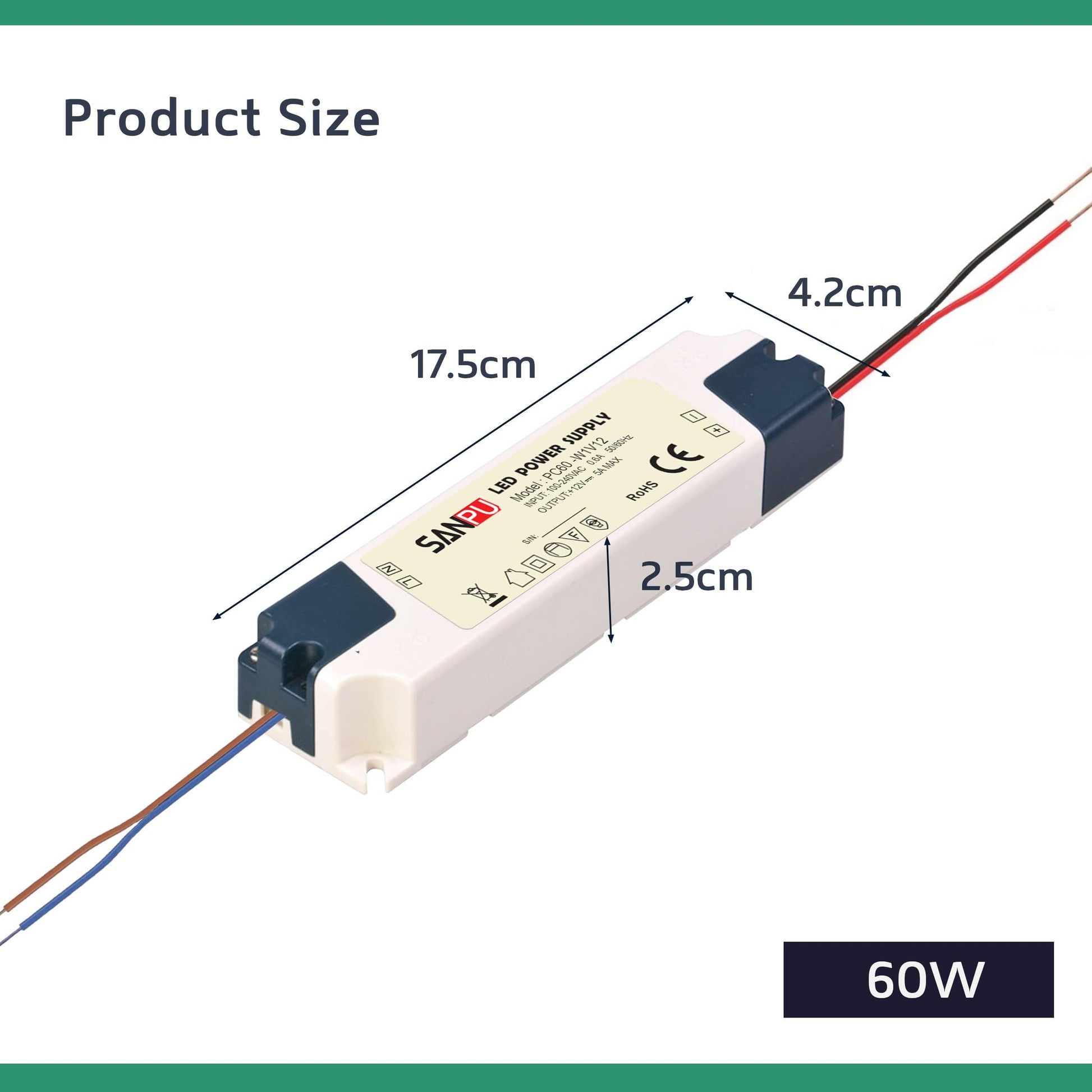 strips 12v 230v converter