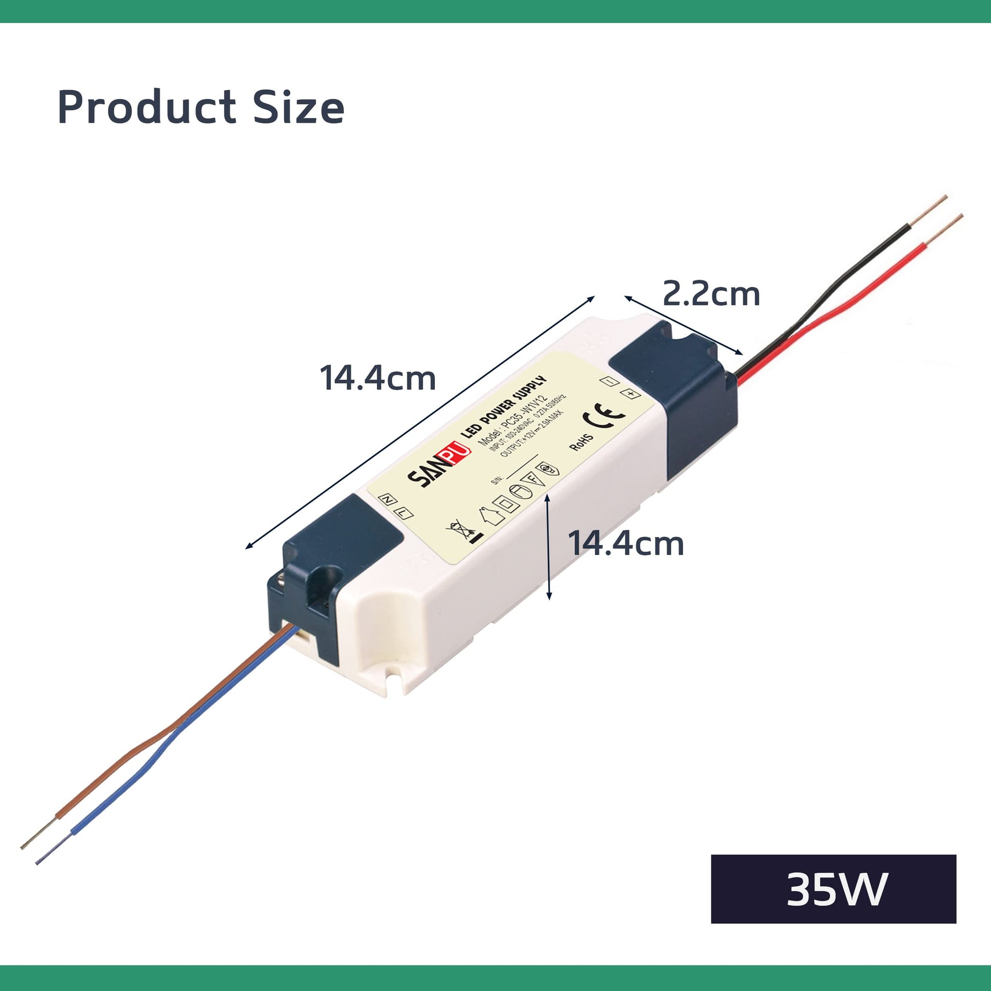 strips 12v 230v converter