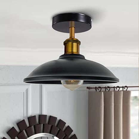 Plafonnier semi-encastré vintage traditionnel pour couloirs ~1731