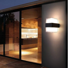 Applique murale extérieure IP54 LED haut/bas Cuboid Box 12W ~1698