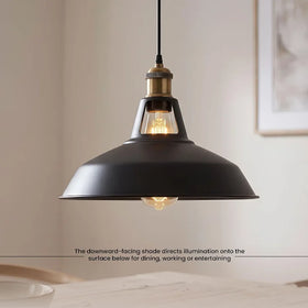 LEDSone Abat-jours métalliques style Barn Light 30cm pour plafonniers et suspensions~1522