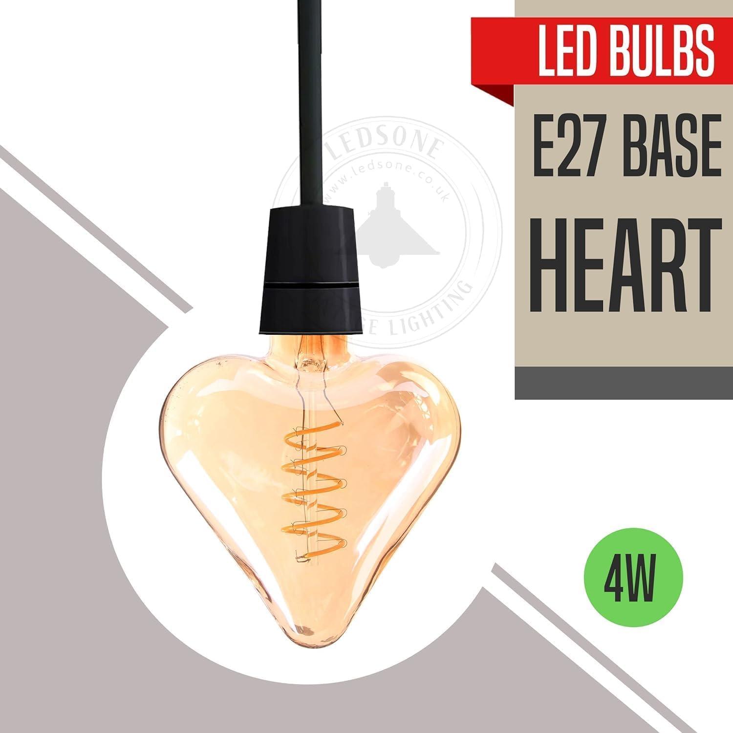 heart-shaped led