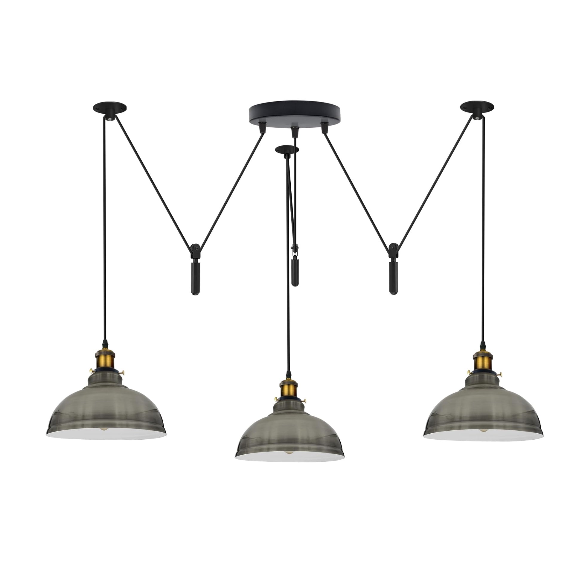 salon lustre jour abat lampe