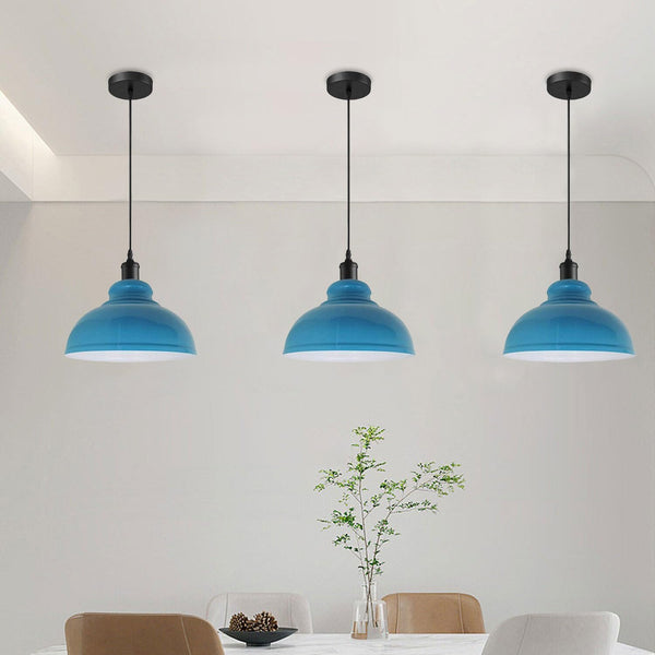 lot de 3 suspensions vintage luminaires