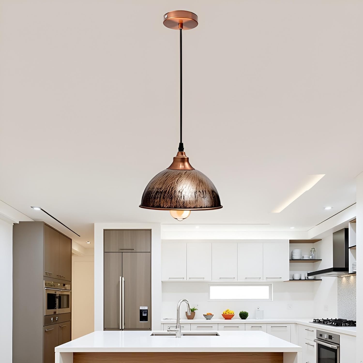metal light pendant with indus