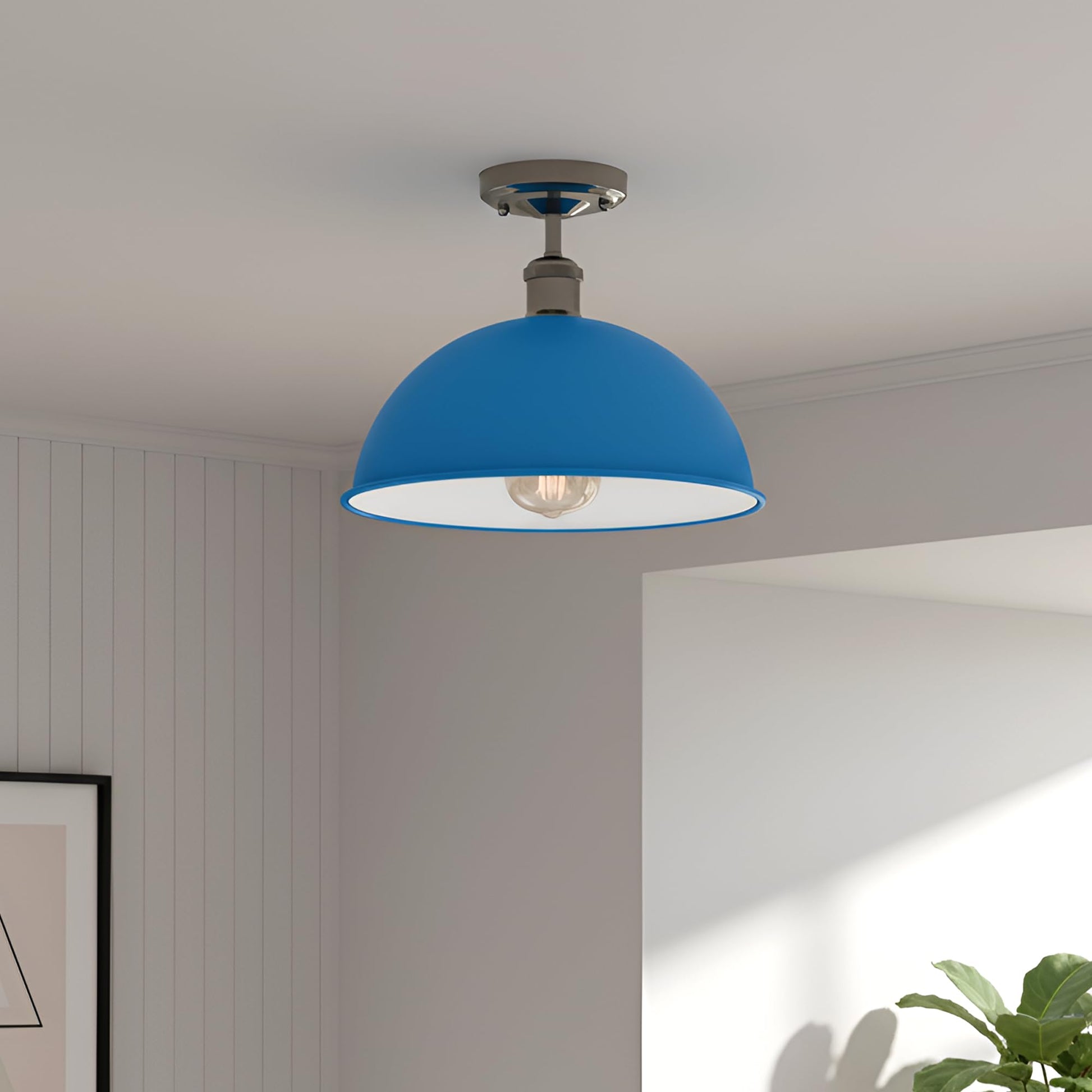 metal light fixture ceiling
