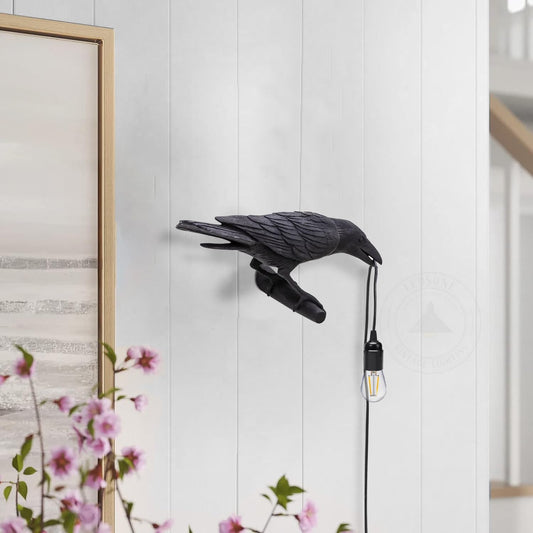 lampe raven art déco chevet original