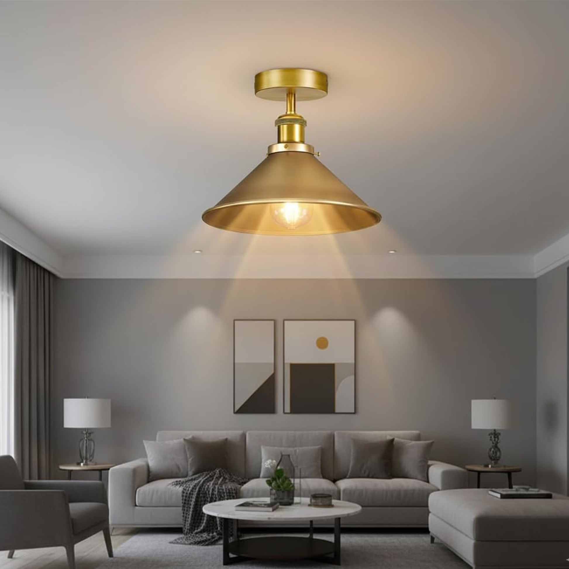 plafonnier style loft