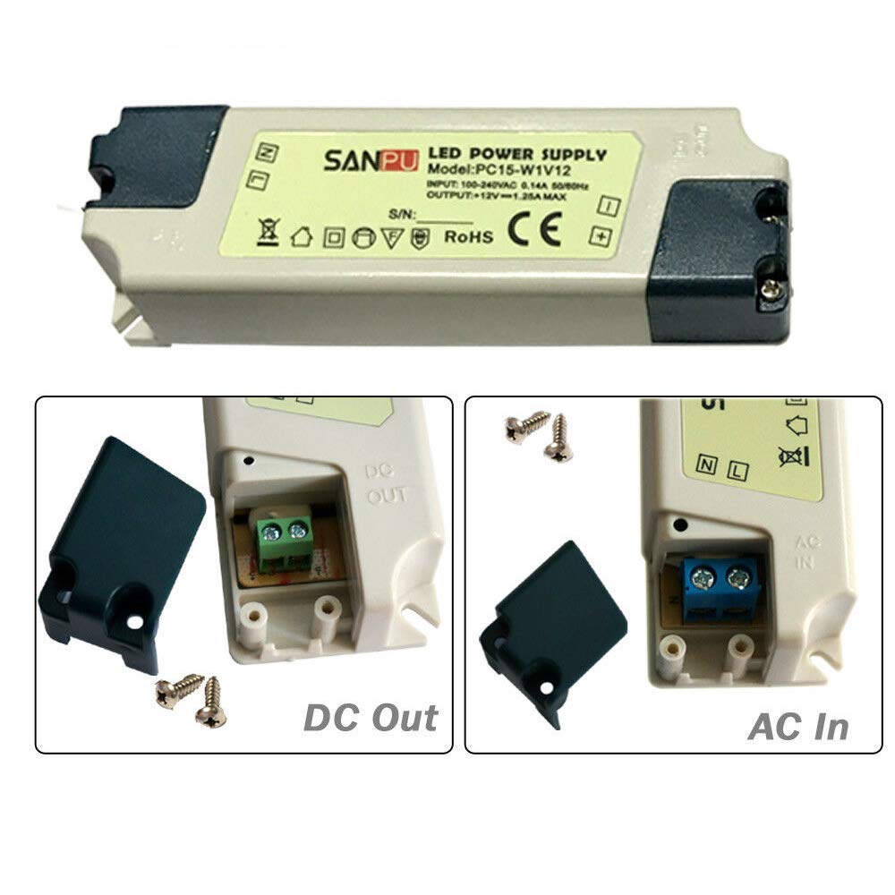 led 230v 12v converter strips