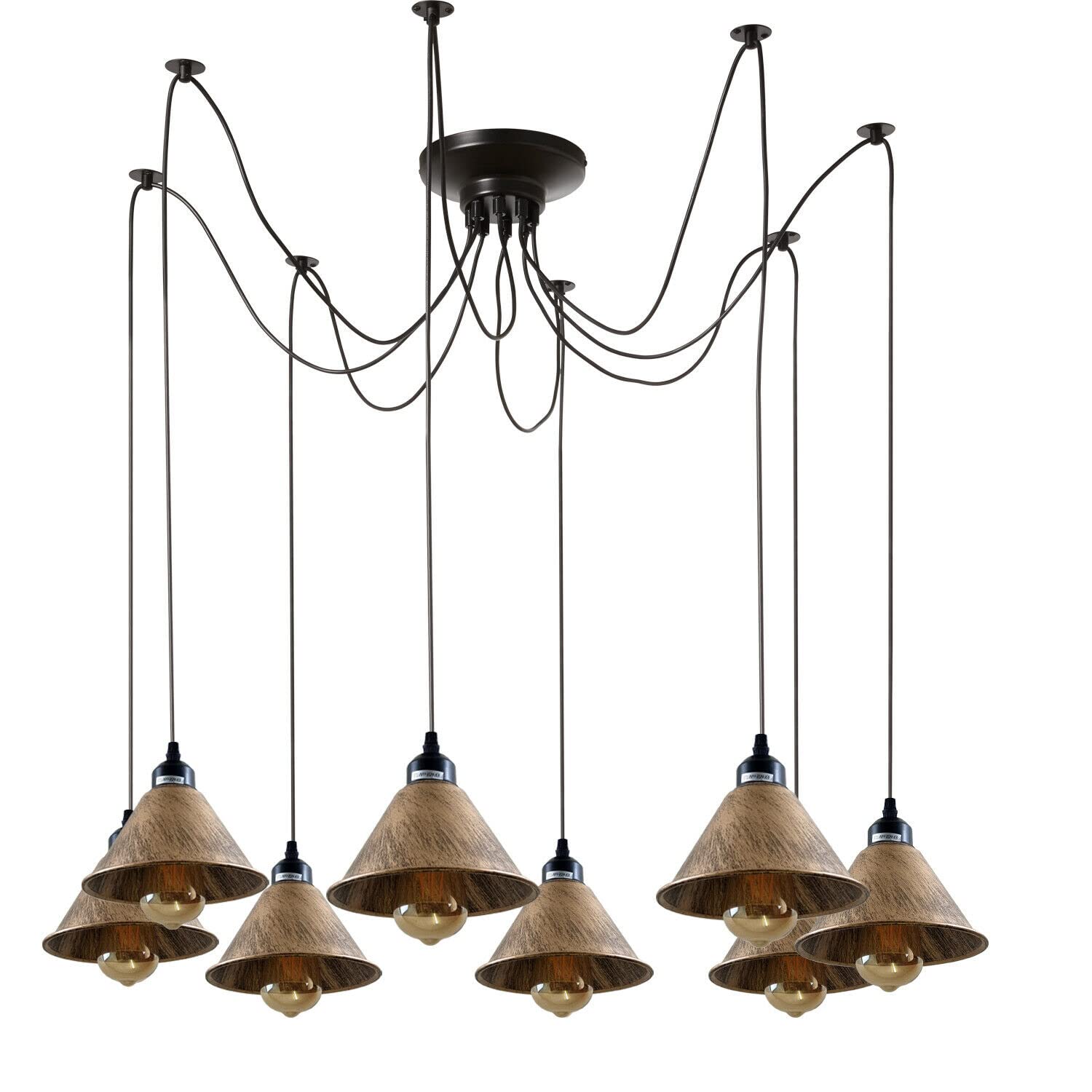 industrial light chandelier
