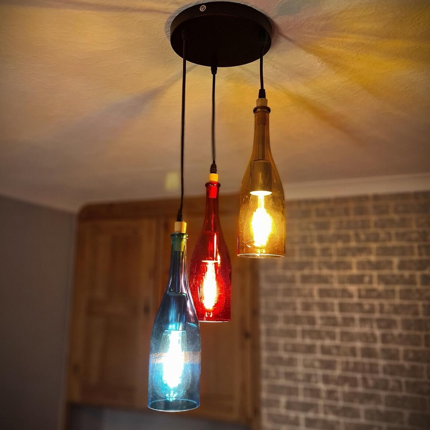 led pendant bottle-shaped