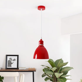 LEDSone Suspension Luminaire Industrielle Métal 15cm E27 Câble Réglable ~2152