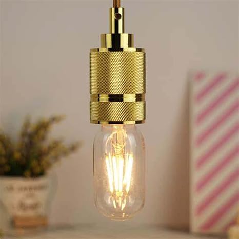 Ampoule LED T45 E27 4W Filament Verre Ambre 2700K Dimmable (Économie d'énergie) ~2258