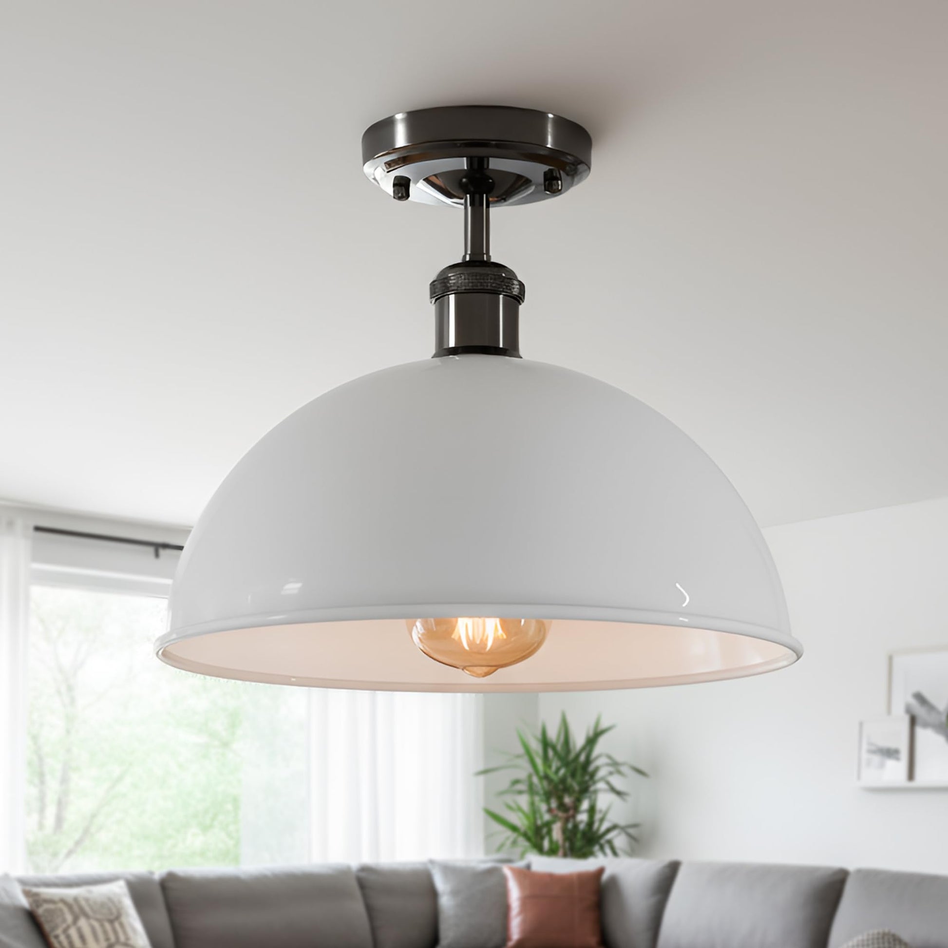 metal light fixture ceiling
