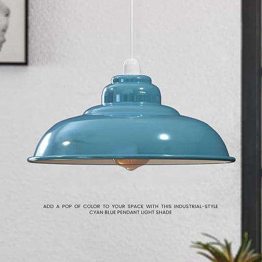 lampe bleue moderne métal pour salon