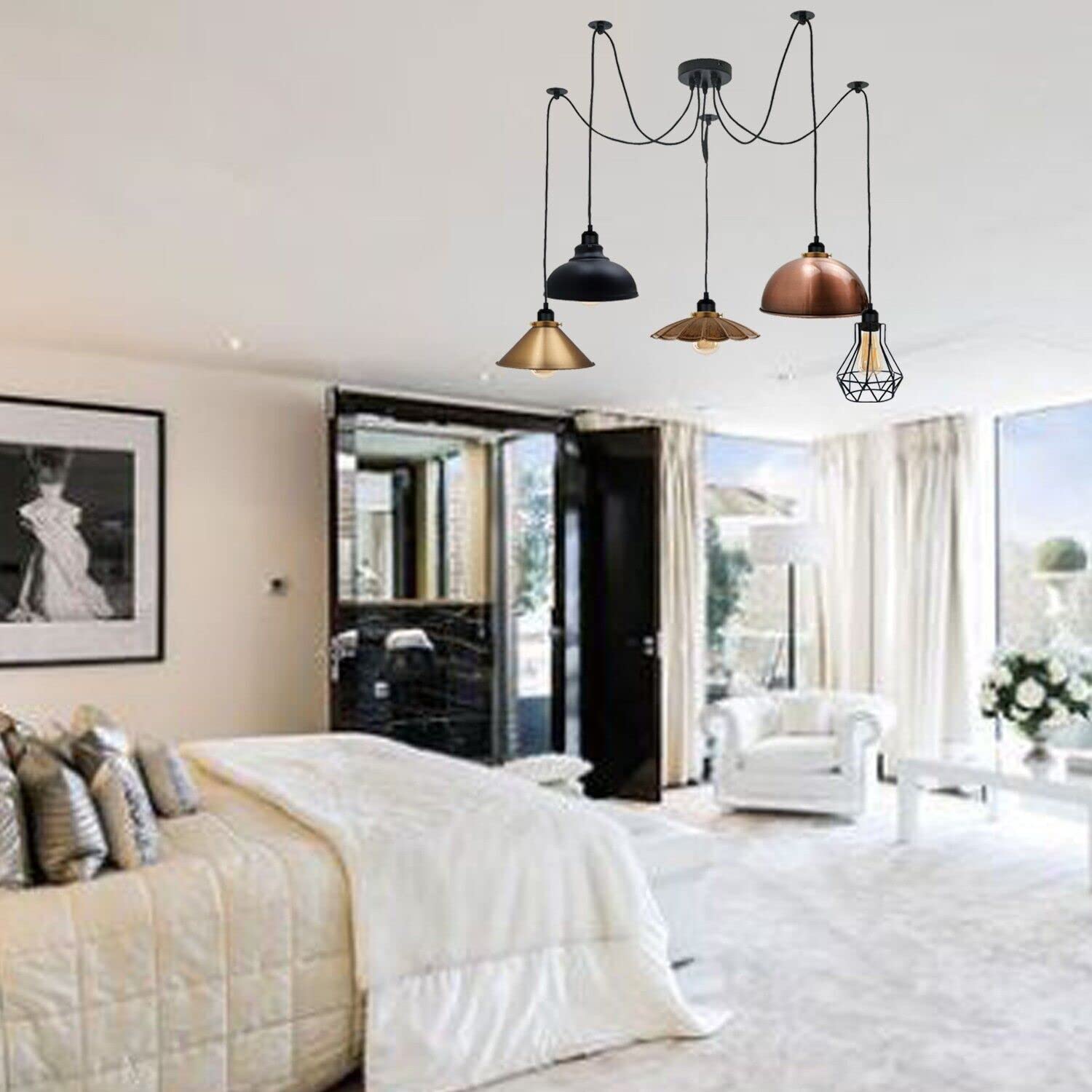chambre lustre luminaires