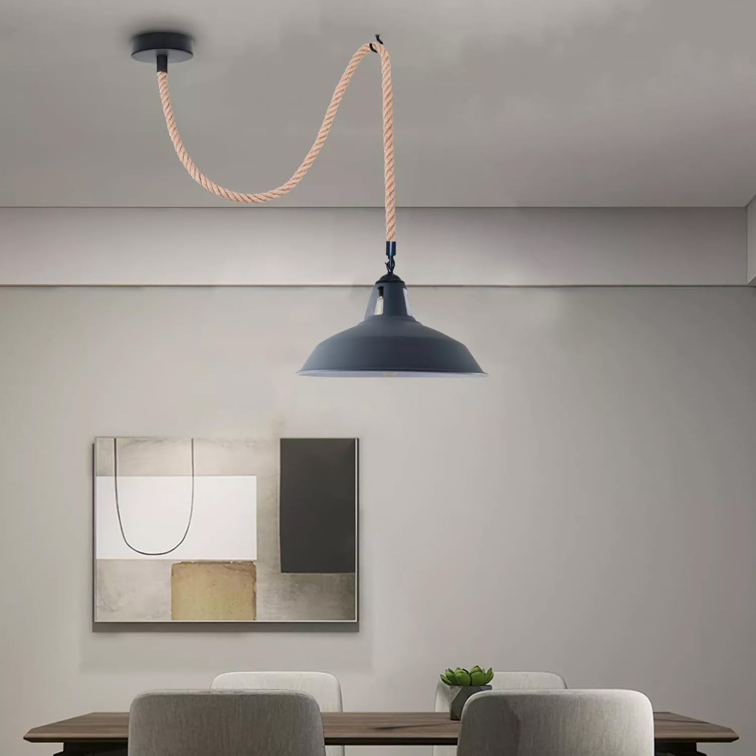 lustre chanvre pour restaurant vintage