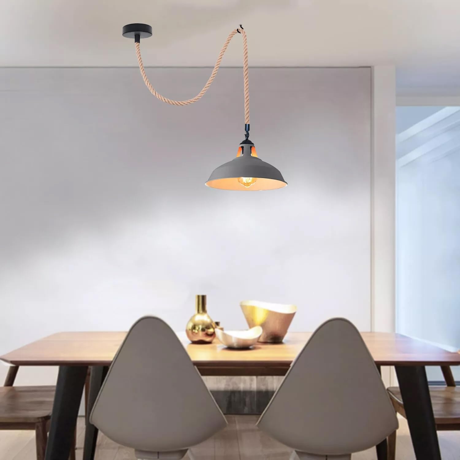 meilleure suspension corde naturelle salon