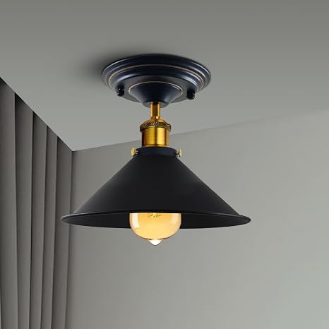 plafonnier noir