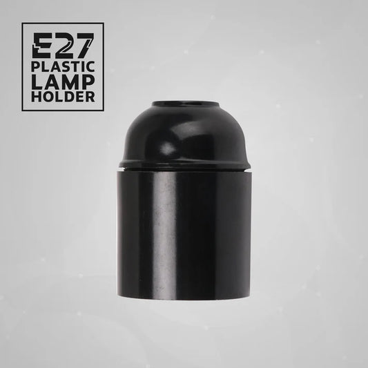 LEDSone Douille E27 Lisse en Bakélite Noire pour Suspension - Édition Vintage ~2324