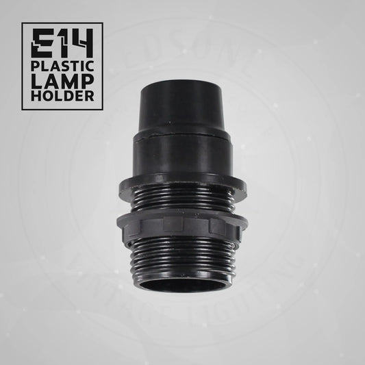Douille E14, douille Edison, petite vis, support de lampe en plastique noir ~ 4357