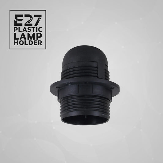 Ampoule E27, support de douille suspendue, vis Edison, support de lampe en plastique noir ~ 4363