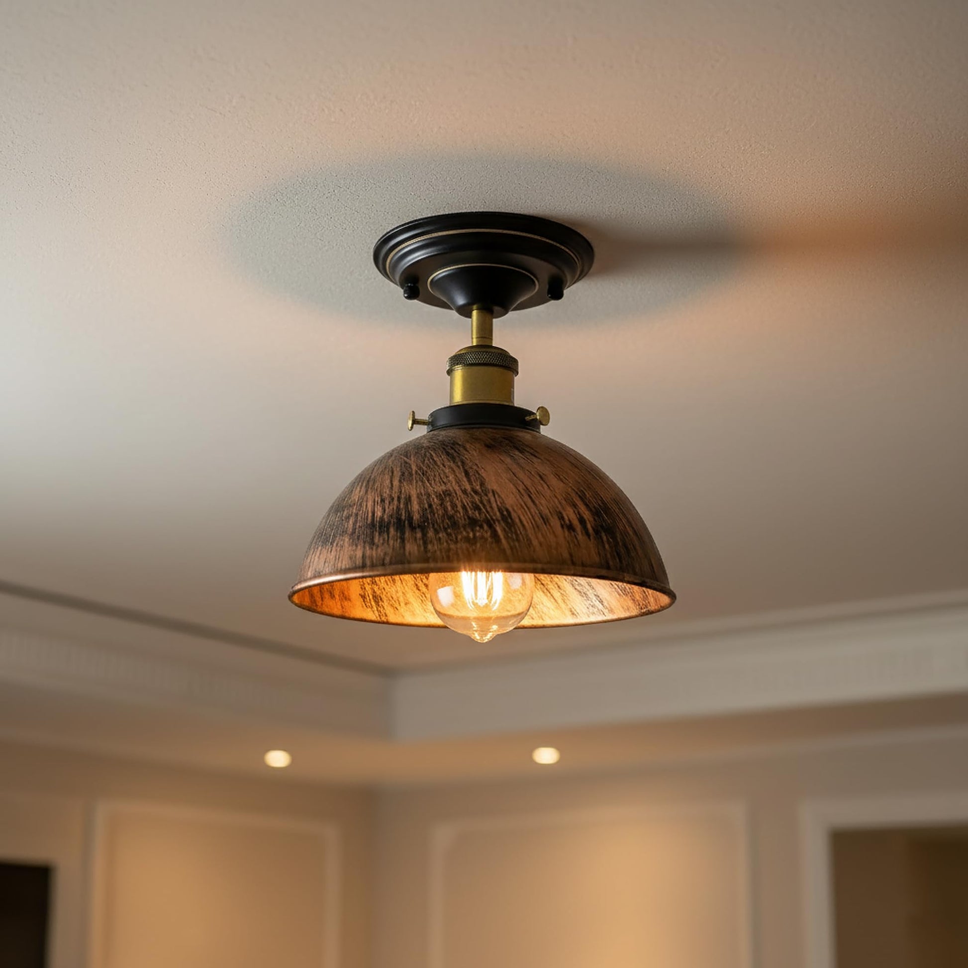 light metal fixture ceiling