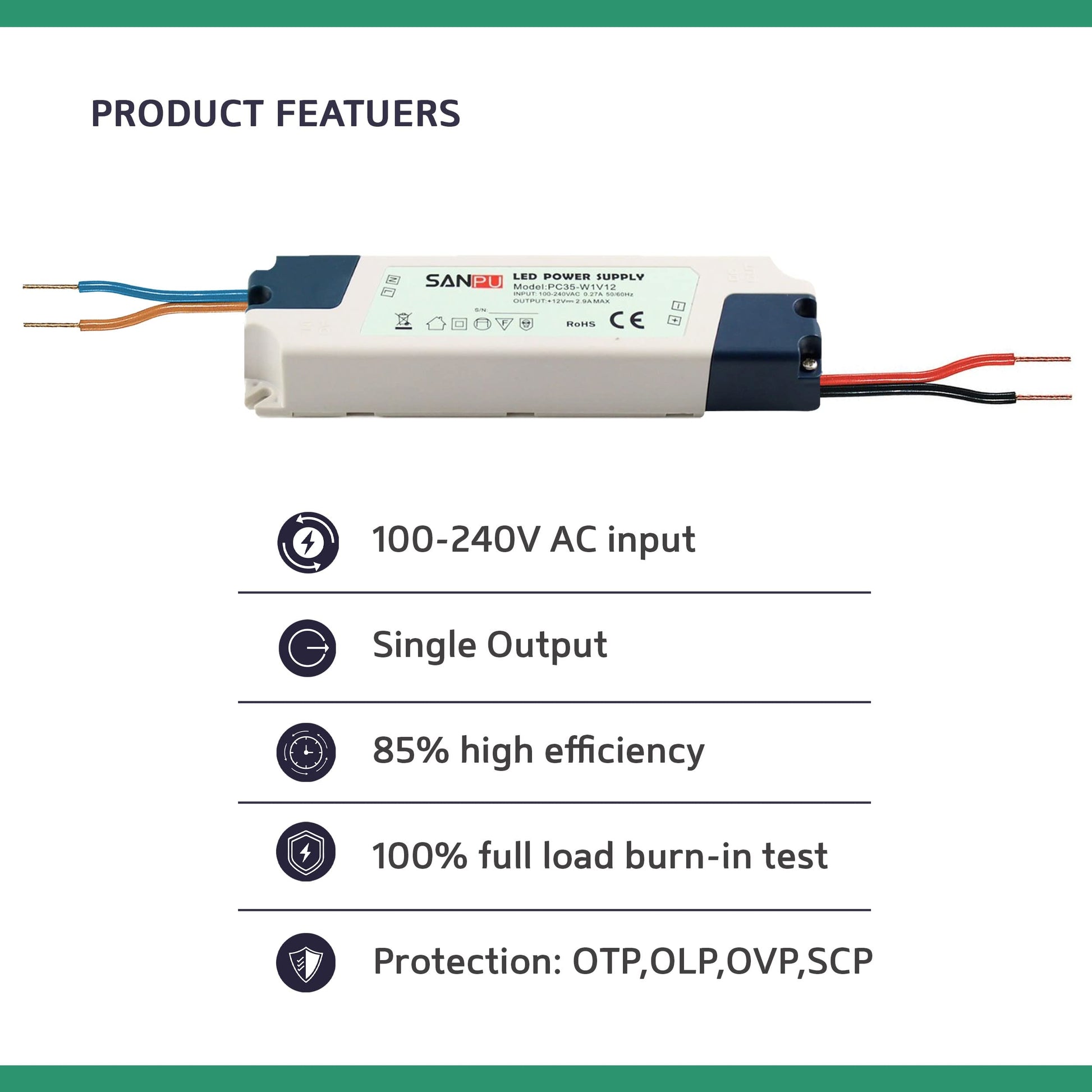 power led converter 230v strip