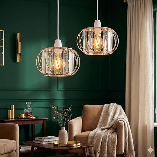 plafonnier globe verre salon