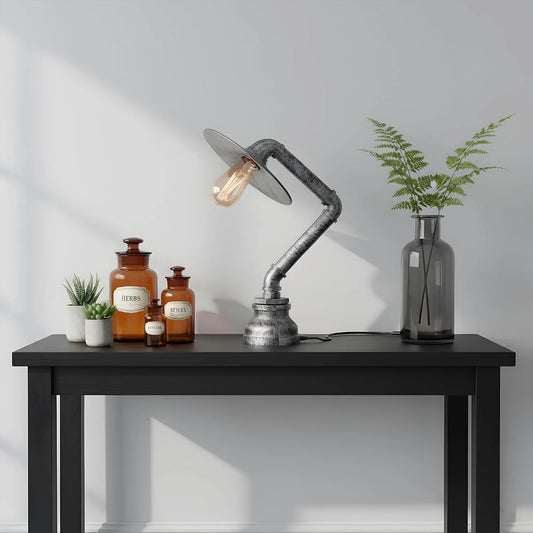 LEDSone Lampe Table Tuyau Cuivre Économe Culot E27 ~1801