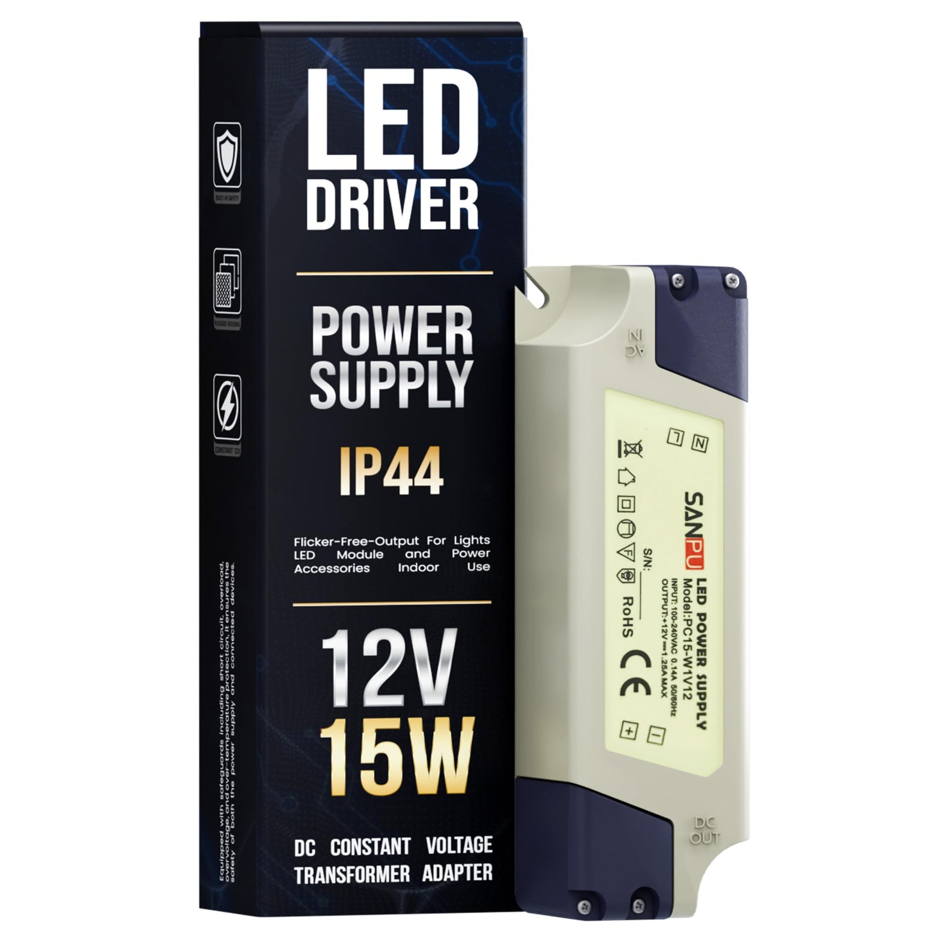 led 230v 12v converter strips