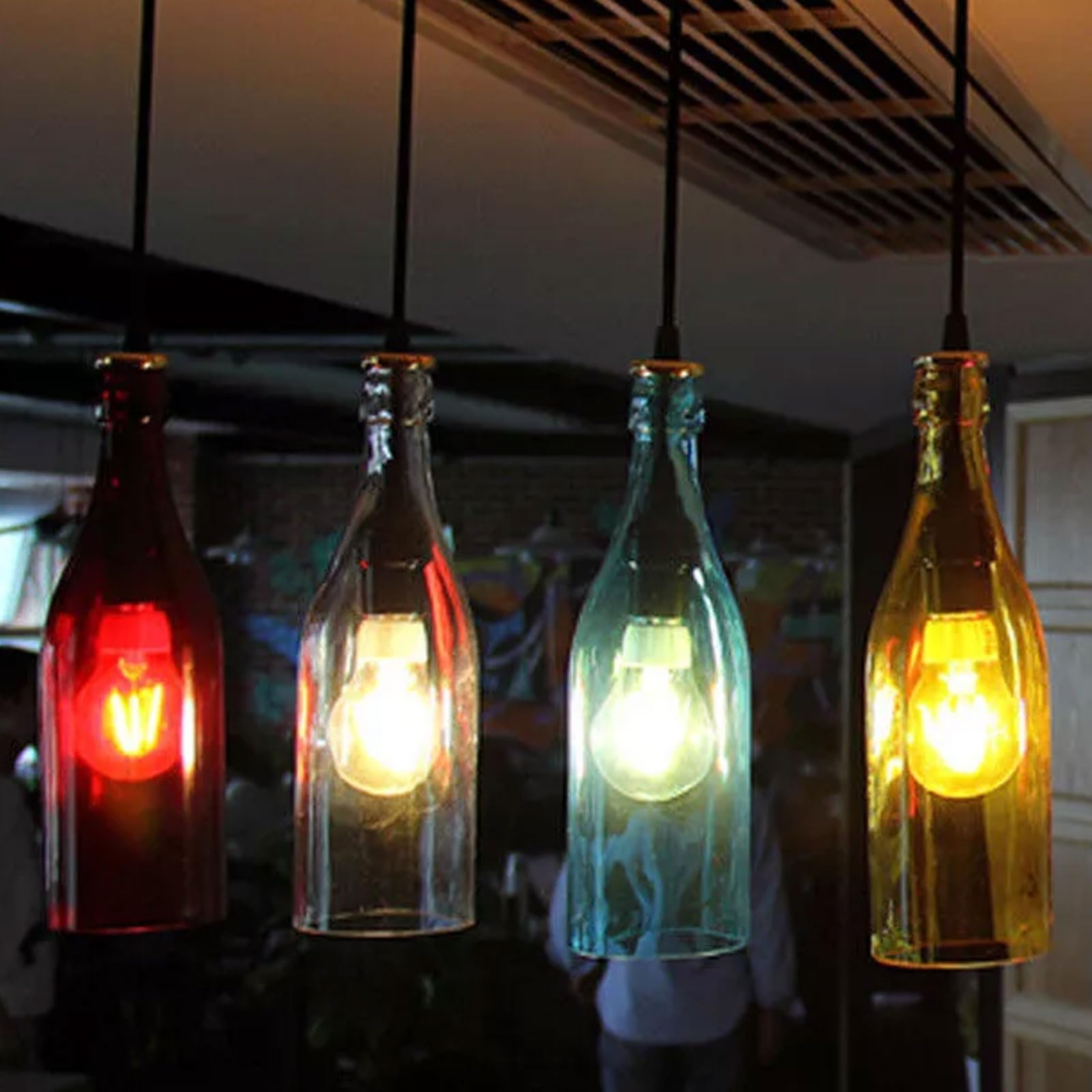 led pendant bottle-shaped