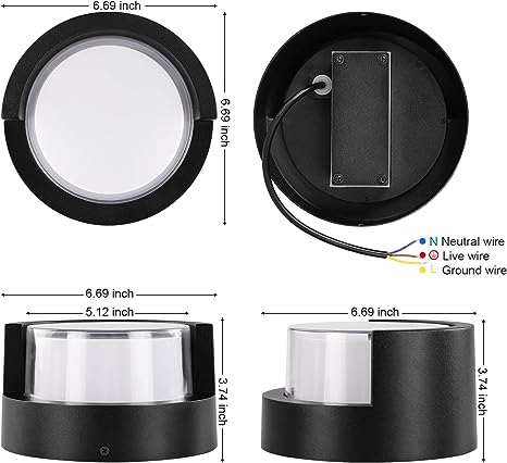 Screw fix outdoor wall lights 3 core wore Exterior lamp