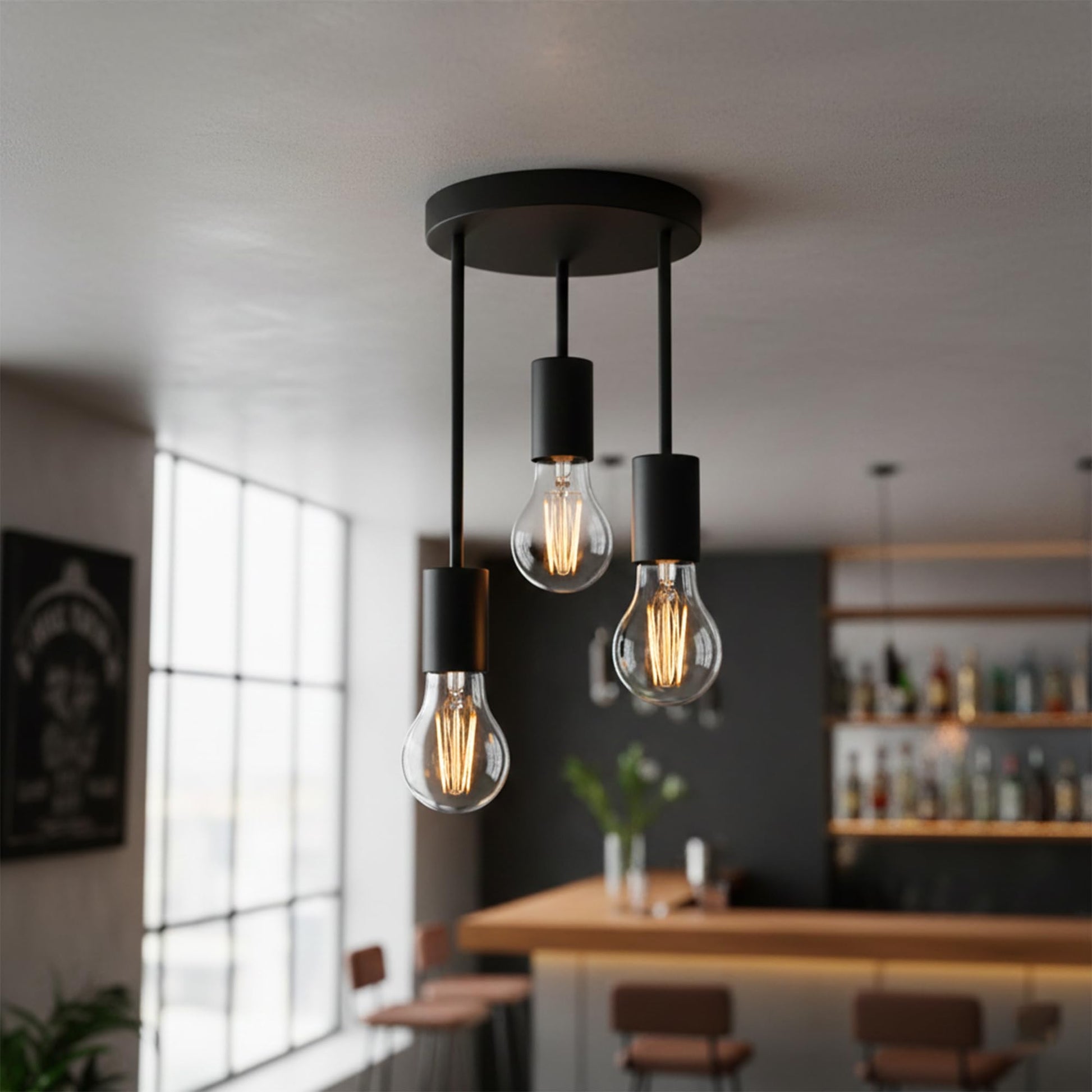 industrial light fixture ceili