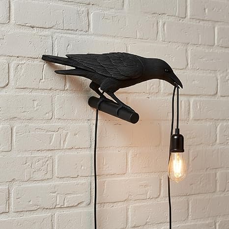 Éclairage intérieur décoratif lampe corbeau montage mural