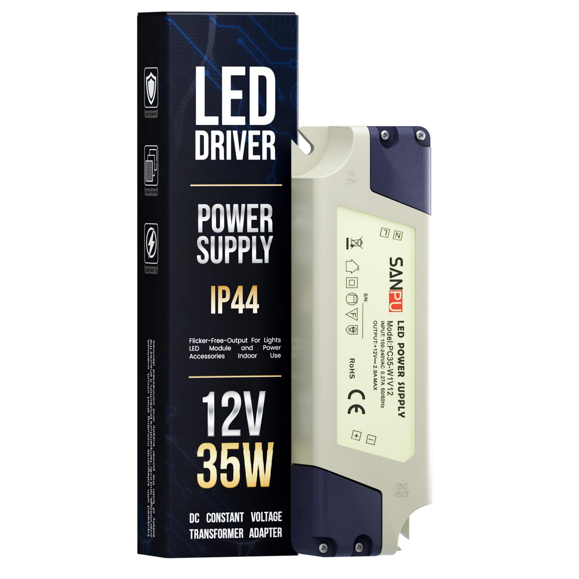 strips 12v 230v converter