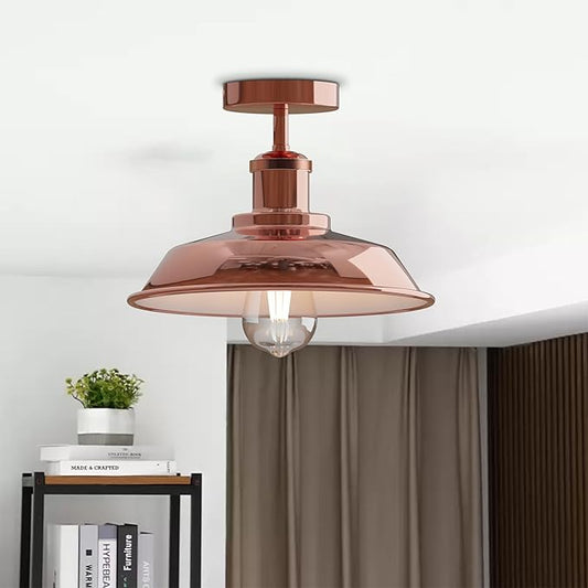 Plafonnier Suspension Moderne - Abat-jour en Métal E27~ 1339